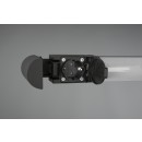 Trio 284077932 LED nástěnné svítidlo Piera 1x16W | 1650lm | 3000K | IP44 - zásuvka, vypínač na těle, černá