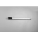 Trio 284077932 LED nástěnné svítidlo Piera 1x16W | 1650lm | 3000K | IP44 - zásuvka, vypínač na těle, černá