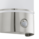 Eglo 30192 venkovní nástěnné ​​svítidlo Cerno s pohybovým čidlem 1x40W | E27 | IP44 - nerez