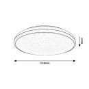 Rabalux 3054 LED stropní svítidlo Slava 1x18W | 1170lm | 3000K | IP44 - černá, bílá