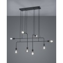 Trio 306200832 závěsné stropní svítidlo Connor 8x10W | E27 | IP20 - černá