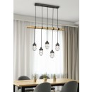 Trio 308100567 závěsné stropní svítidlo Forester 5x42W | E27 | IP20 - antický nikl s černou