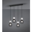 Trio 309200432 závěsné stropní svítidlo Jamiro 4x40W | E27 | IP20 - černá