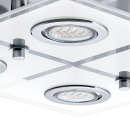 Eglo 30931 LED přisazené stropní svítidlo Cabo 4x3W | GU10 | 960lm | 3000K - chrom