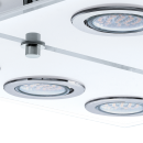 Eglo 30932 LED přisazené stropní svítidlo Cabo 6x3W | GU10 | 1440lm | 3000K - chrom