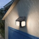 Philips 8721103105431 LED solární venkovní nástěnné svítidlo Zyren  | 25W integrovaný LED zdroj | 4000lm | 3000K | černá