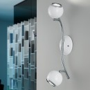 Eglo 31002 LED přisazené bodové svítidlo Bimeda 2x3W | 480lm | GU10 | 3000K - bílá, chrom