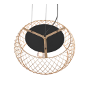 Trio 311100308 závěsné stropní svítidlo Tamil 3x40W | E27 - nastavitelná výška, mosaz