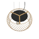 Trio 311100308 závěsné stropní svítidlo Tamil 3x40W | E27 - nastavitelná výška, mosaz