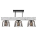 Rabalux 3119 závěsné stropní svítidlo Cardamom 3x40W | E14 - kouřová, stříbrný dub