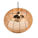 Trio 312200336 závěsné svítidlo Inga 3x40W | E27 - nastavitelná výška, černá, přírodní