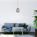 Rabalux 3131 závěsné stropní svítidlo Grendel 1x60W | E27 - dřevo, černá