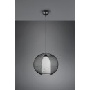 Trio 313900132 závěsné stropní svítidlo Filo 1x60W | E27 - nastavitelná výška, černá