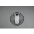 Trio 313900132 závěsné stropní svítidlo Filo 1x60W | E27 - nastavitelná výška, černá