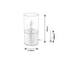 Rabalux 3153 stolní svítidlo Zelkova 1x40W | E27 - hliník