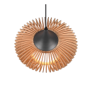 Trio 315900142 závěsné stropní svítidlo Colino 1x40W | E27 - nastavitelná výška, antracit, přírodní