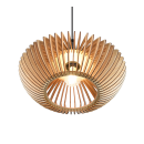 Trio 315900142 závěsné stropní svítidlo Colino 1x40W | E27 - nastavitelná výška, antracit, přírodní