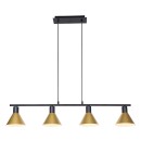 Rabalux 3160 závěsné stropní svítidlo Alvaro 4x40W | E27 - černá, zlatá