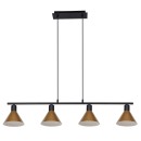 Rabalux 3160 závěsné stropní svítidlo Alvaro 4x40W | E27 - černá, zlatá