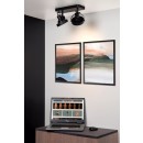 Lucide 31931/24/30 stropní bodové svítidlo Tala 1x12W | LED GU10 | 2x820lm | 2200K/3000K - žárovka je součástí balení, černá, nastavitelné, stmívatelné, CCT