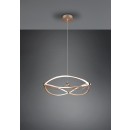 Trio 321210108 LED závěsné stropní svítidlo Charivari 1x42W | 5100lm | 3000K | IP20 - 3 fázové stmívání, mosaz