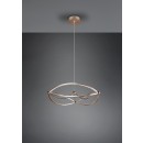 Trio 321210108 LED závěsné stropní svítidlo Charivari 1x42W | 5100lm | 3000K | IP20 - 3 fázové stmívání, mosaz