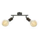 Rabalux 3215 přisazené stropní svítidlo Fidel 2x25W | E27 - antická zlatá