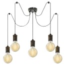 Rabalux 3218 závěsné stropní svítidlo Fidel 5x25W | E27 - antická zlatá