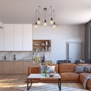 Rabalux 3218 závěsné stropní svítidlo Fidel 5x25W | E27 - antická zlatá