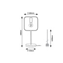 Rabalux 3219 stolní svítidlo Rufin 1x40W | E27 - černá, dřevo