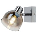 Rabalux 3248 nástěnné bodové svítidlo Tarien 1x40W | E14 - chrom, kouřová