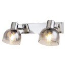 Rabalux 3249 přisazené bodové svítidlo Tarien 2x40W | E14 - chrom, kouřová