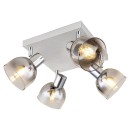 Rabalux 3250 přisazené stropní svítidlo Tarien 4x40W | E14 - chrom, kouřová