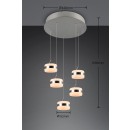 Trio 331430507 LED závěsné stropní svítidlo DIOS | 8W integrovaný LED zdroj | 800lm | 2300+3000+4000K | Trio - SwitchDimmer