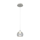 Trio T331610106 LED závěsné stropní svítidlo FLYNT | 11W integrovaný LED zdroj | 1x1150lm | 2300+3000+4000K | na lanku | Trio - SwitchDimmer | chrom | čirá