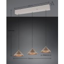 Trio 336210365 LED závěsné stropní svítidlo LAGUNA | 5W integrovaný LED zdroj | 500lm | 2300+3000+4000K