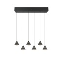 Trio 337010632 LED závěsné stropní svítidlo ROMEO | 7W integrovaný LED zdroj | 700lm | 2300+3000+4000K | stahovací