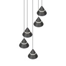 Trio 337030532 LED závěsné stropní svítidlo ROMEO | 7W integrovaný LED zdroj | 700lm | 2300+3000+4000K | stahovací