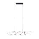 Trio 341810205 LED závěsné stropní svítidlo Sequence 1x45W | 5600lm | 2300K+3000K+4000K - nastavitelná výška, DIP Switch, 3 fázové stmívání, černá, hliník