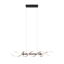 Trio 341810205 LED závěsné stropní svítidlo Sequence 1x45W | 5600lm | 2300K+3000K+4000K - nastavitelná výška, DIP Switch, 3 fázové stmívání, černá, hliník
