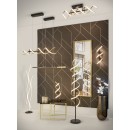 Trio 341810208 LED závěsné stropní svítidlo Sequence 1x45W | 5600lm | 2300K+3000K+4000K - nastavitelná výška, DIP Switch, 3 fázové stmívání, černá, mosaz