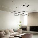 Ideal lux 370569 LED závěsné stropní svítidlo ORACLE  | 81W integrovaný LED zdroj | 4560lm | 3000K | stahovací | na lanku | bronz