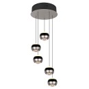 Trio SELECT  344430507  LED závěsné stropní svítidlo ORBIT  | 5x8W integrovaný LED zdroj | 5x960lm | 2300+3000+4000K