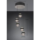 Trio SELECT  344430507  LED závěsné stropní svítidlo ORBIT  | 5x8W integrovaný LED zdroj | 5x960lm | 2300+3000+4000K