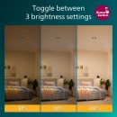 Philips 8721103037992 LED zápustné svítidlo Cilantro | 5W integrovaný LED zdroj | 550lm | 4000K | černá