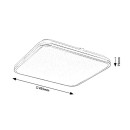 Rabalux 3479 LED stropní svítidlo Linden 1x72W | 5800lm | 3000-6500K - stmívatelné, dálkové ovládání, časovač, noční režím, hvězdný efekt, chrom, bílá