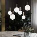 Ideal lux 349190 LED závěsné stropní svítidlo ODEON  | 8W integrovaný LED zdroj | 680lm | 3000K | na lanku | bílá