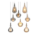 Trio T349430817 závěsné stropní svítidlo ALDEA  | 8x10W E14 | na lanku | žlutá | bílá | pestrobarevná