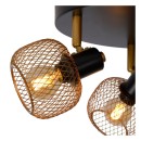 Lucide 77978/13/02 stropní bodové svítidlo Maren 3x40W | E14 - mosazná, nastavitelné, stmívatelné