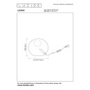 Lucide L105170138 stolní lampička LOXIA  E14